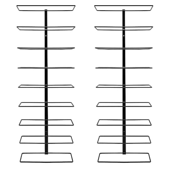 Sorbus 9-Bottle Wall Mounted Wine Rack, 2ct.